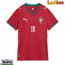 Portugal Pedro Neto #18 Replica Home Shirt Ladies World Cup 2026 Short Sleeve